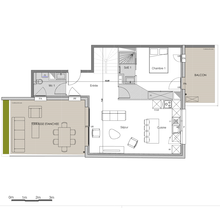 Plan LOT 2.3 T4 villa barrau